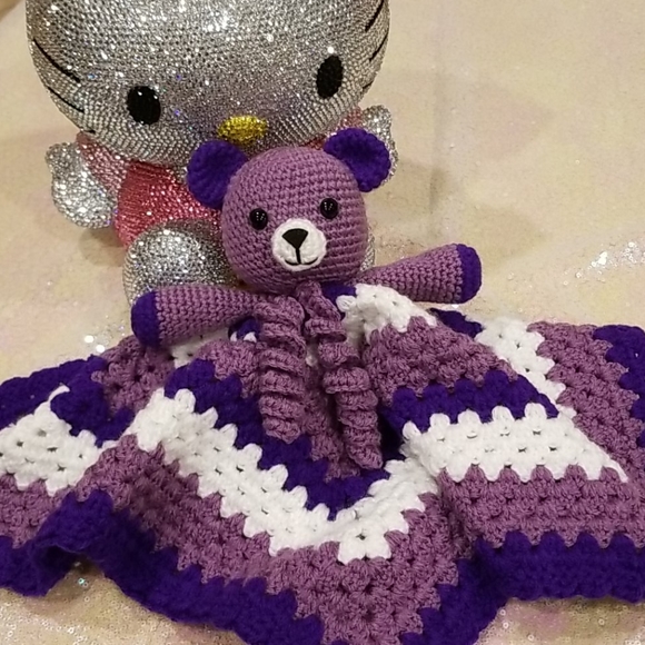 💖HOST PICK💖 Crochet Lovey Teddy Bear Blanket - Picture 9 of 12